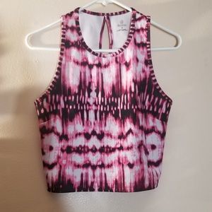 COPY - Pink and black workout top medium